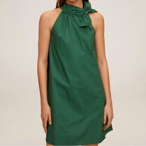 Mango Green Halter Dress